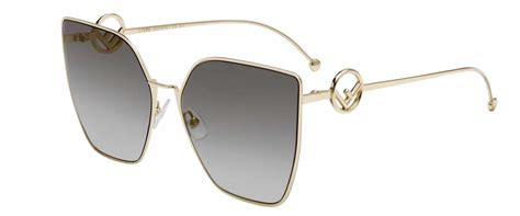 f is fendi ff 0323/s|Fendi F is Fendi Dark Grey Shaded Oversized Ladies Sunglasses .